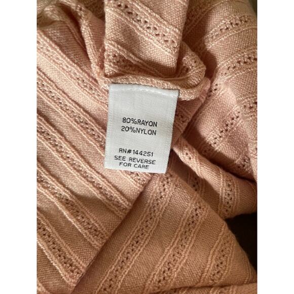 Nicole Miller‎ Women Size X-Large Pullover Pink Knit Sweater - Picture 5 of 5